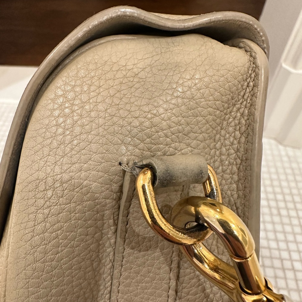 Dior Taupe Leather Crossbody Bag - Picture 11 of 16